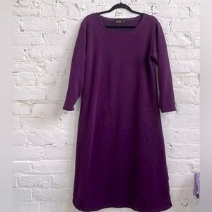Legenlook fleece lined winter purple burgundy maxi dress
